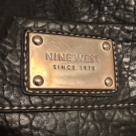 Nine West Textured Black Shoulder Bag - Picture 2 of 10